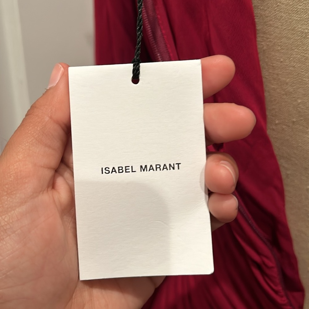 Isabel Marant Robe Jinelima Raspberry Dress - Picture 11 of 12